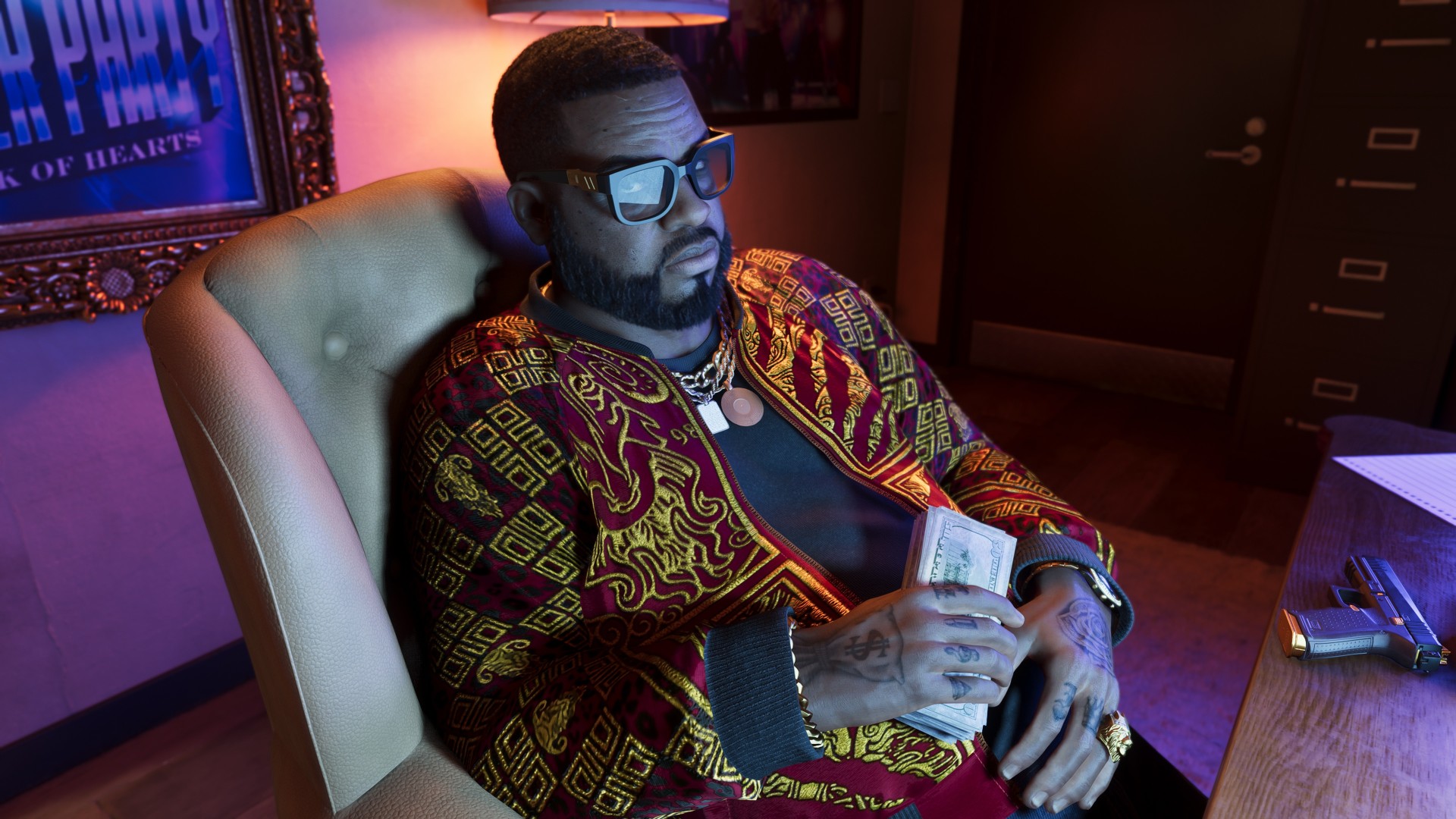 gta 6 personnages secondaires gangs trailer indices — Boobie Ike portrait officiel GTA 6