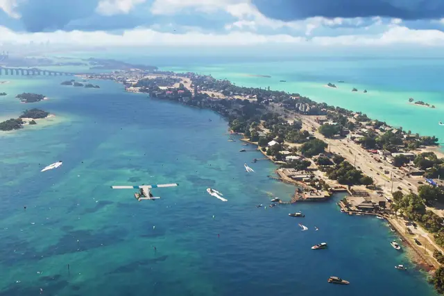 Carte postale officielle GTA 6 illustrant Leonida Keys à Leonida