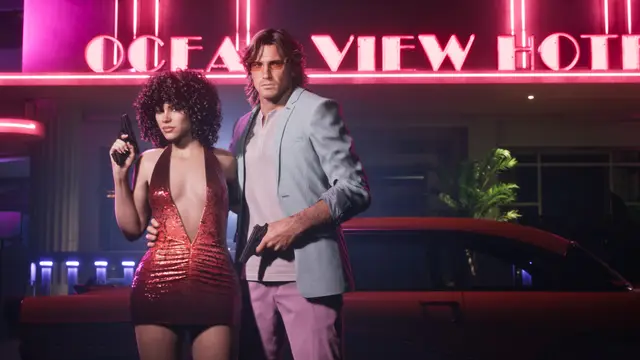Vintage Vice City Pack bonus précommande : visuel promotionnel officiel GTA 6 diffusé par Rockstar Games