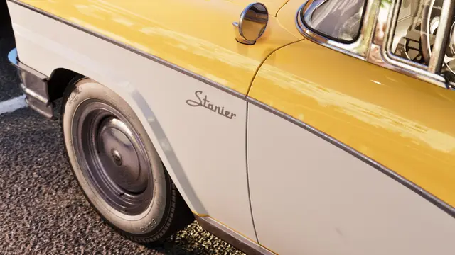 Vapid Stanier vue arrière bonus précommande : visuel promotionnel officiel GTA 6 diffusé par Rockstar Games